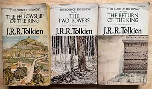 Complete Set LORD OF THE RINGS TRILOGY Ballantine J. R. R. Tolkien 1970s - Picture 1 of 1