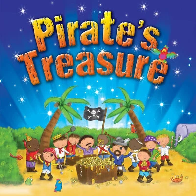PIRATES TREASURE LARGE SIZE KIDS BABY TODDLER PICTURE STORY BOOK BIRTHDAY GIFT - Image 1 of 4