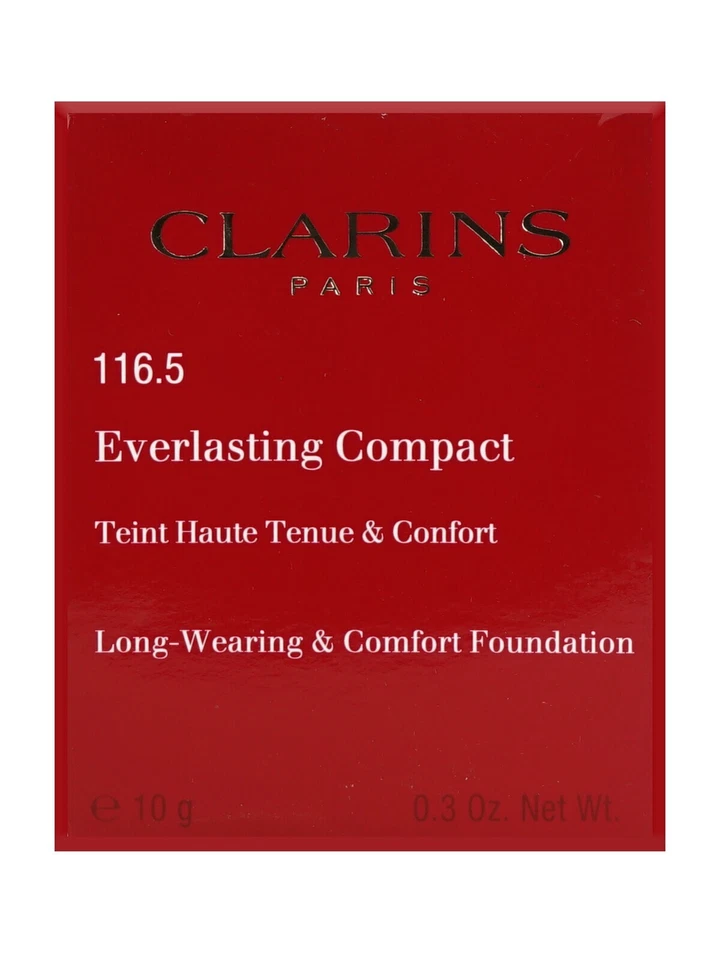 Clarins Everlasting Compact Long Wearing Comfort Foundation Makeup 116.5 COFFEE - Image 1 of 1