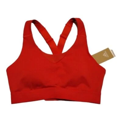 Adidas DRST Perfect Fit Sports Bra Size 34A Red Adjustable Straps Training NWT - Image 1 of 4