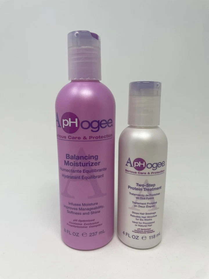 Crema hidratante equilibradora ApHogee 8 oz + juego de 4 oz tratamiento de proteínas de dos pasos Foto 1 de 4