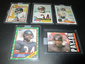 LOTE de tarjetas de fútbol americano Walter Payton Topps 1979#480-1981#400-1982#302 Chicago Bears - Imagen 1 de 6