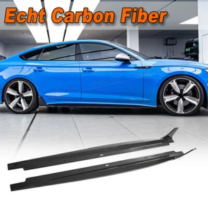 Para Audi A5 S5 2020-2021 carbono faldones laterales listones laterales umbral accesorios - Imagen 1 de 12