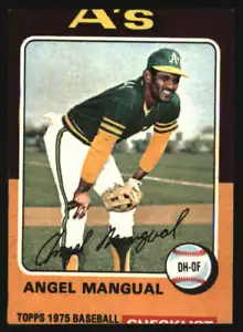 1975 Topps Mini #452 Angel Mangual VG/VGEX Athletics 607585 - Picture 1 of 2