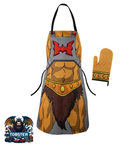 He-Man Masters of the Universe Grillschürze mit Handschuh NEU & OVP Schürze - Picture 1 of 8
