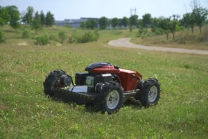 Remote control lawn mower with adjustable mowing height Limited time offer - Picture 1 of 17