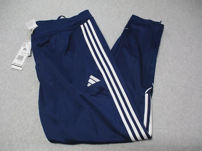 Calça de treino Adidas Tiro 23 masculina 2XL azul branca XXL futebol afunilado - Imagem 1 de 4