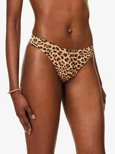 BAÑADOR LUNES Byron Animal Print Reciclado Nylon Mezcla Alto Bikini Parte Inferior - Imagen 1 de 6