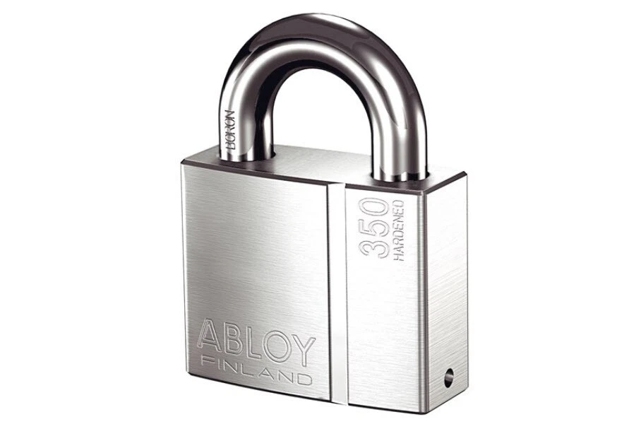 Abloy Sentry PL350/25B Hardened Steel Padlock w/ 2 Keys, Chrome Finish - Image 1 of 1