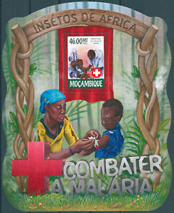 Mozambique 2015 MNH Medical Stamps Fight Against Malaria Red Cross 1v S/S IV