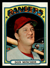 1972 Topps Don Mincher  Texas Rangers #242 Poor  Low Grade Creases