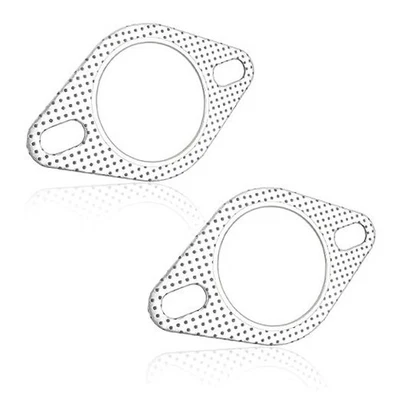 2PCS 2" Car Exhaust Gasket with 2-Bolt,Replaces OEM#120-06310-0002 2 Inch - Image 1 of 4