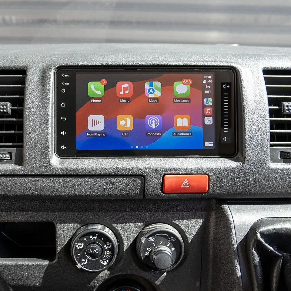 7 英寸 适用于丰田 Hiace 2006 - 2019 年 Carplay Android 13 汽车立体声收音机 GPS 导航 64GB — 第 1/4 张图片