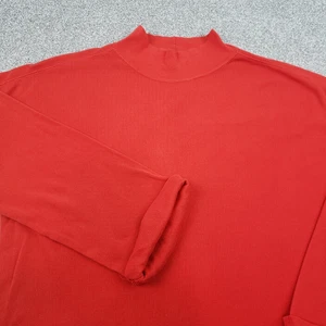 Camisa tejida gofre roja manga 3/4 pequeña Lauren Ralph Lauren para mujer - Imagen 1 de 12