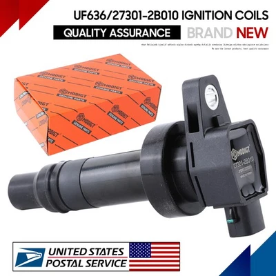 Reliable 1x UF636 Ignition Coils For Kia Soul 1.6L l4 2010-2013 27301-2B010 US - Imagem 1 de 4
