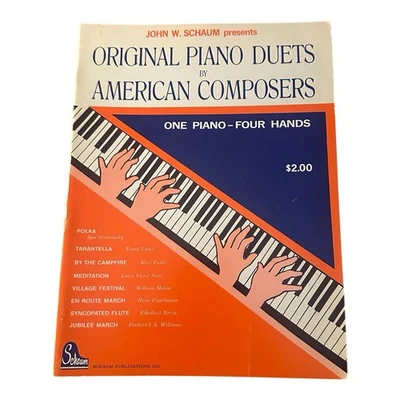 Vintage Original Piano Duets by American Composers One Piano Four Hands NOS VTG - Image 1 of 4