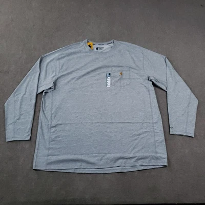 Carhartt Shirt Mens 3XL Tall Gray Force Relaxed Fit Pocket Work Long Sleeve - Image 1 of 4