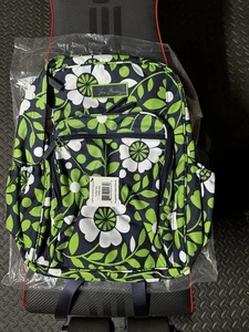 Vera Bradley Rucksack Lighten Up Medium Lucky You Grün Blau Blumen Neu mit Etikett - Bild 1 von 4
