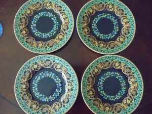 VERSACE ROSENTHAL GOLD IVY Bread & Butter Plates Set of 4 Pre-owned - Imagen 1 de 3