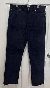 J CREW Corduroy Pants Mens 35x32 (fits 37x31) Blue Classic Straight Leg - Picture 1 of 8