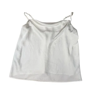 Torrid White Spaghetti Straps V Neck Camisole Tank Top Size 00 - Picture 1 of 4