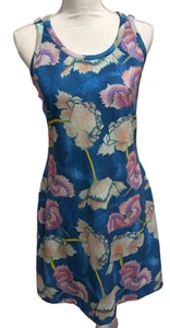 Title Nine Damen Größe Medium Kleid integrierter BH Nylon Spandex Mischung Blumenmuster - Bild 1 von 8