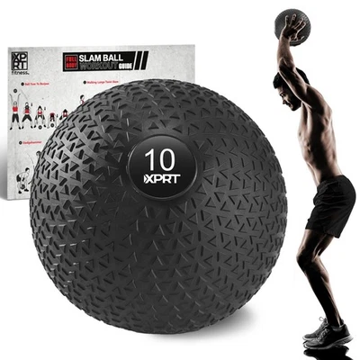 XPRT Fitness Slam Ball Dead Bounce 10-30 lb Pelota de ejercicio con peso Núcleo de arena No-B Foto 1 de 4