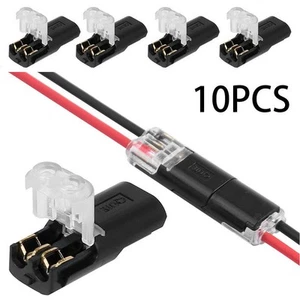 10 Stück Auto-Anschluss 2 Pin Auto Connectors Kit Draht Klemme Stecker - Picture 1 of 12