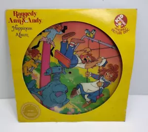1981 Raggedy Ann & Andy Happiness Album Kid Stuff Phono Picture Disc - Picture 1 of 13