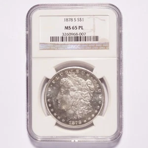 1878-S Morgan Silver Dollar NGC MS65 PL - Picture 1 of 2