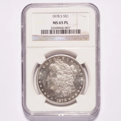 1878-S Morgan Silver Dollar NGC MS65 PL - Image 1 of 2