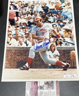 Johnny Bench Signed 11x14 HOF Photo Reds JSA /Coa - Image 1 of 3