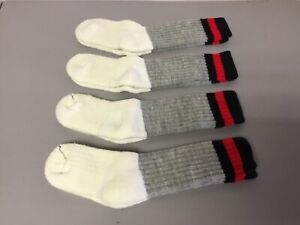 NWOT Boy’s Merino Wool Blend Socks Size Small Cream w/ Multi 4 Pair #683R