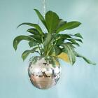 Mirror Reflector Hanging Basket Disco Ball Planter Flower Pots Home Decor