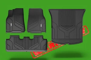 2020-2023 Tesla Model Y 3W Floor Mats Weather Car Floor Liner Carpets WARRANTY - Picture 1 of 17