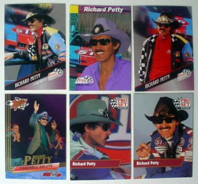Richard Petty 1991 1993 1994 Pro Set Finish Line #65 130 58 61 64 6 Card Lot  - Image 1 of 4