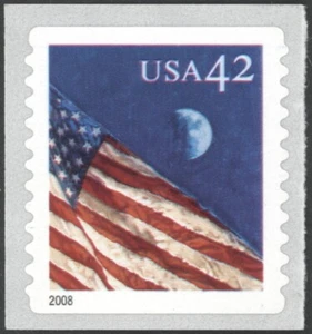 2008 US Scott #4245, 42c Flag at Night, Coil Single MNH - Picture 1 of 1