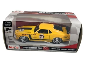 1970 70 FORD MUSTANG BOSS 302 Custom #70 1/24th SCALE YELLOW - Picture 1 of 8