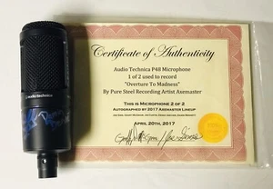 Autographed Axemaster Audio Technica AT2020 Condenser Microphone- w/COA - Picture 1 of 5