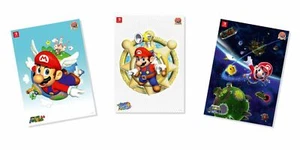 NUOVI E ORIGINALI NINTENDO Set di poster di Super Mario 3D All-Stars - Foto 1 di 1