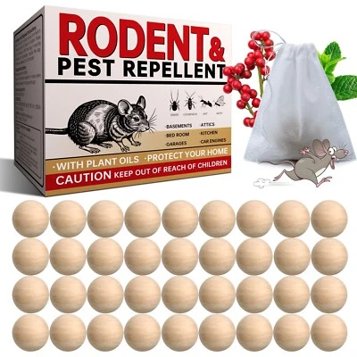 36 Balls of Peppermint Oil to Repel Mice Natural for Home and Garden Protection - Image 1 of 4