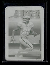 2005 TOPPS TOTAL PRINTING PRESS PLATE YELLOW 1/1 #67 JEREMY SHOCKEY NY GIANTS