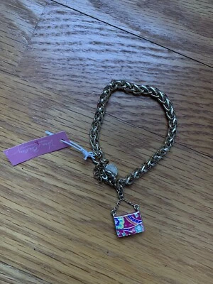 Vera Bradley Handbag Charm Bracelet Pink Swirls - Image 1 of 4