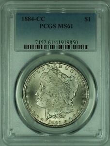 1884-CC Morgan Silver Dollar S$1 PCGS MS-61 Lightly Toned & Undergraded  (35)