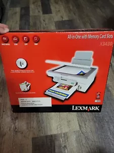 Lexmark X3430 All-in-one Inkjet Printer With Memory Card Slots Brand New Sealed - Picture 1 of 8