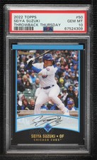 2022 Throwback Thursday #TBT Online Exclusive Seiya Suzuki #50 PSA 10 Rookie RC