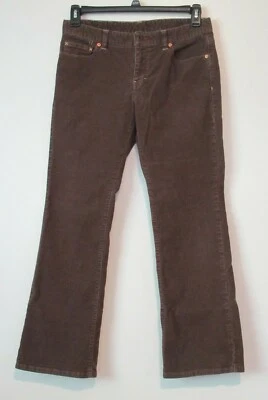  Polo Jeans Co Ralph Lauren 2430 Brown Corduroy Bootcut Mid Rise Stretch Pants 8 - Image 1 of 4