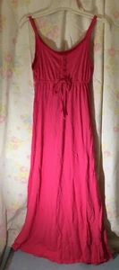 APOSTROPHE INTIM 100 % BAUMWOLLE MAXIKLEID HOT PINK GRÖSSE SMALL 30 BRUSTUMFANG 50" LANG - Bild 1 von 12