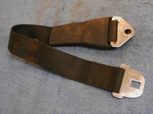 1965 1966 1967 Mustang GT GTA Cougar Xr7 ORIG DELUXE BLACK FRONT OUTER SEAT BELT - Picture 1 of 5
