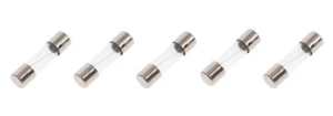 5 Stück Buss AGX-1/10 100mA 250V schnellwirkende (schneller Schlag) Glassicherungen 1/4" x 1" - Bild 1 von 2